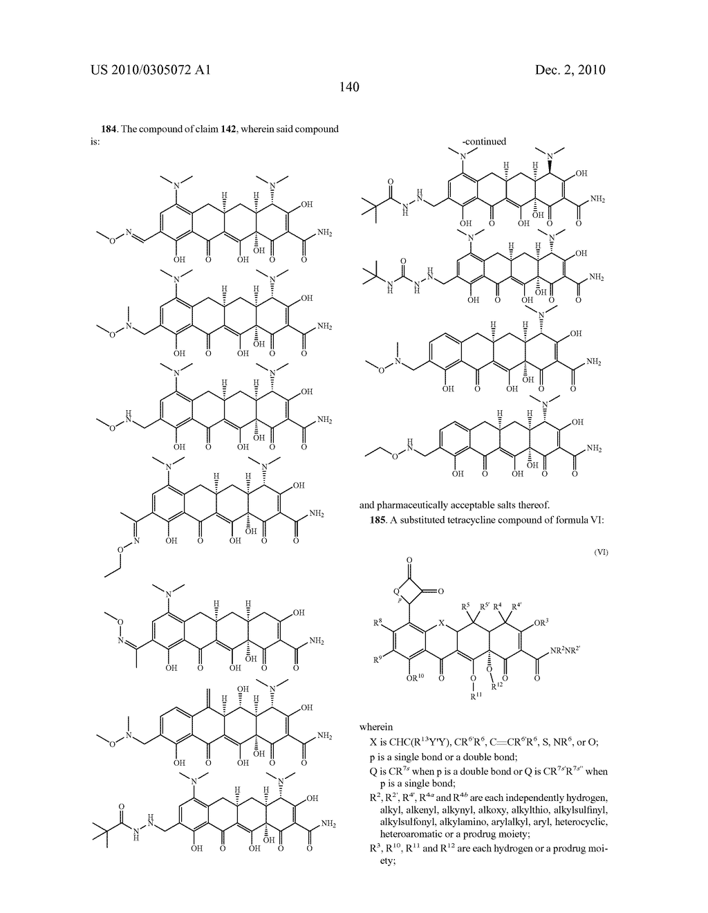 Substituted Tetracycline Compounds - diagram, schematic, and image 142