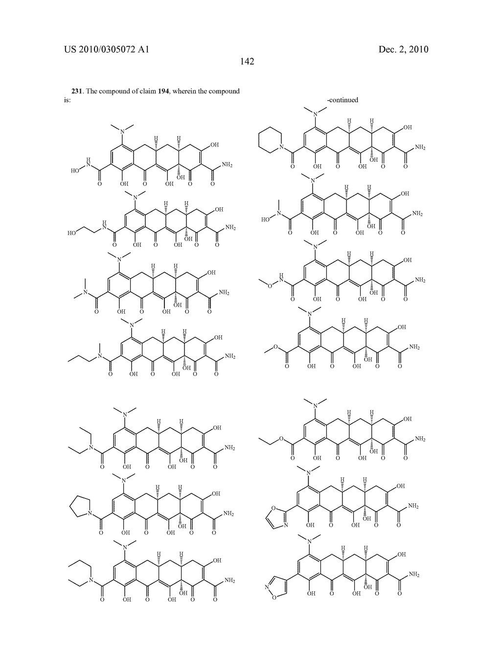 Substituted Tetracycline Compounds - diagram, schematic, and image 144