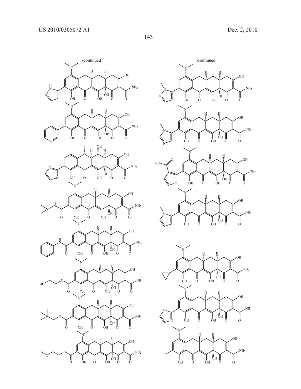 Substituted Tetracycline Compounds - diagram, schematic, and image 145