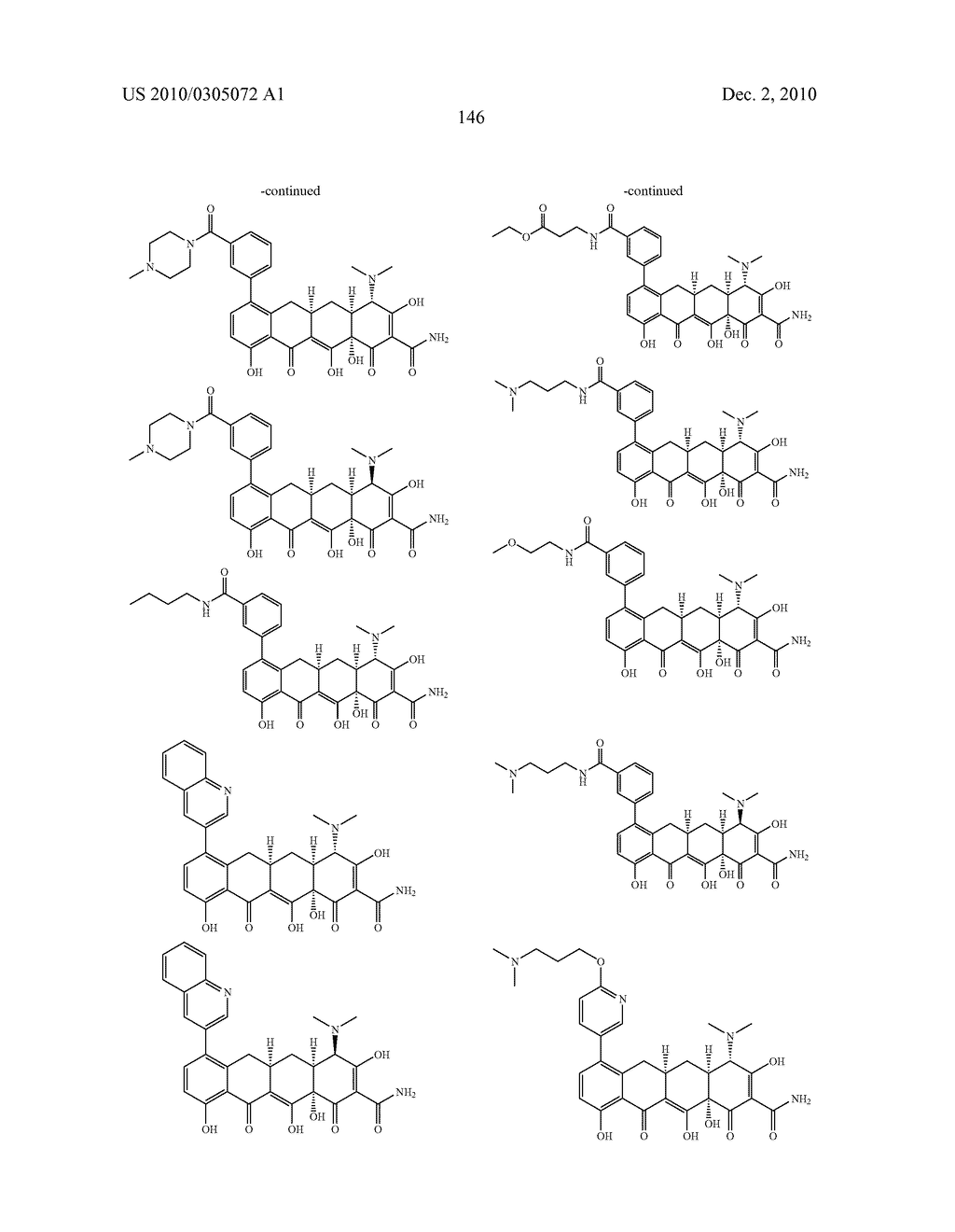 Substituted Tetracycline Compounds - diagram, schematic, and image 148