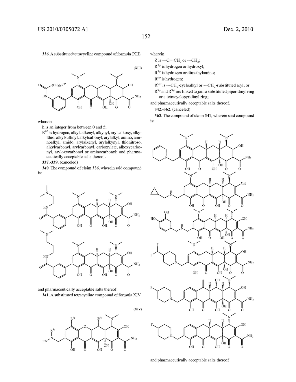 Substituted Tetracycline Compounds - diagram, schematic, and image 154