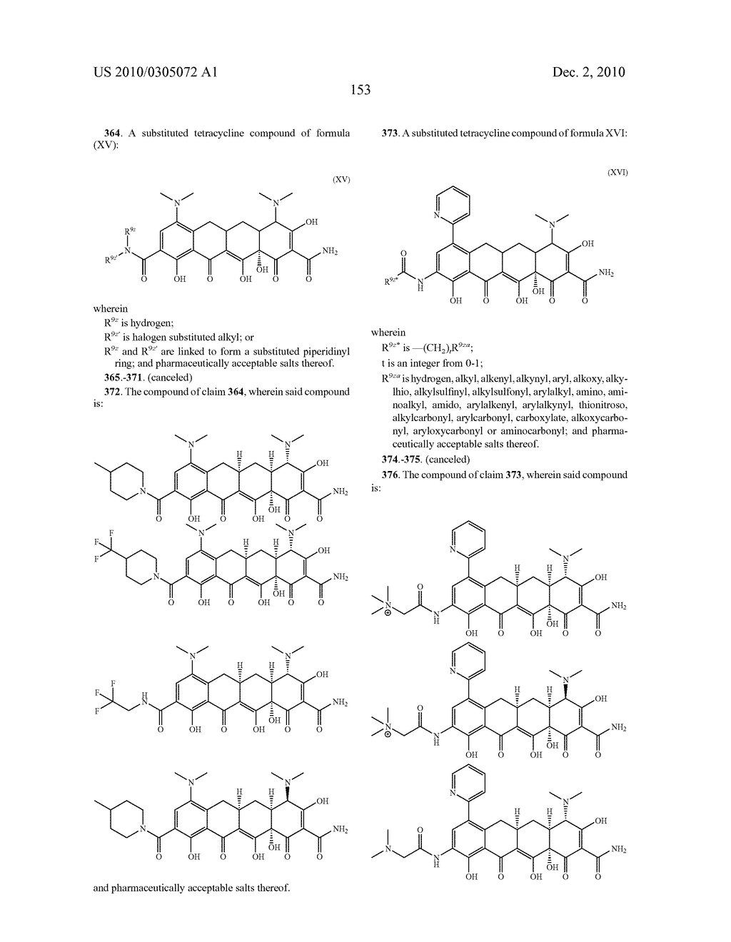 Substituted Tetracycline Compounds - diagram, schematic, and image 155