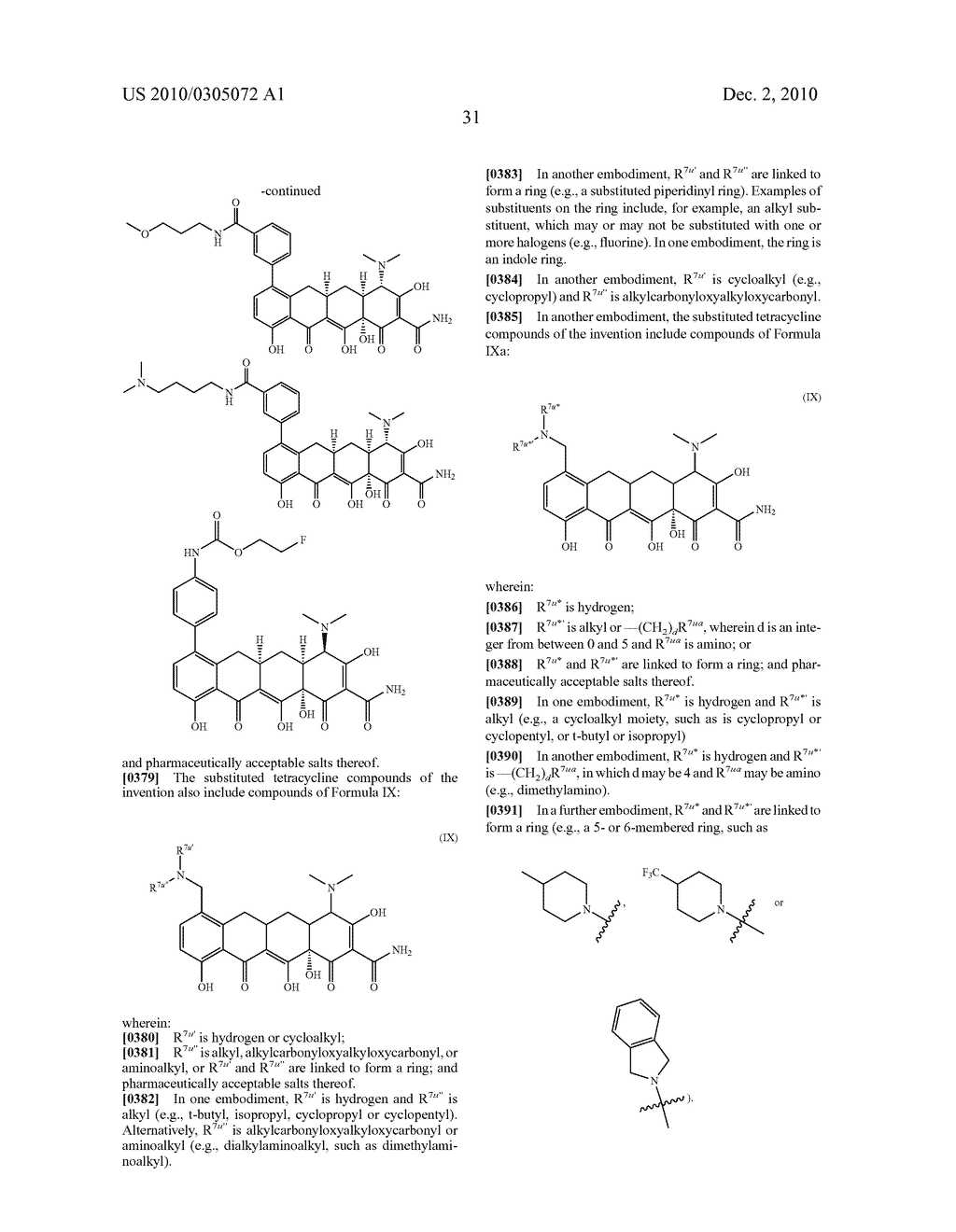 Substituted Tetracycline Compounds - diagram, schematic, and image 33