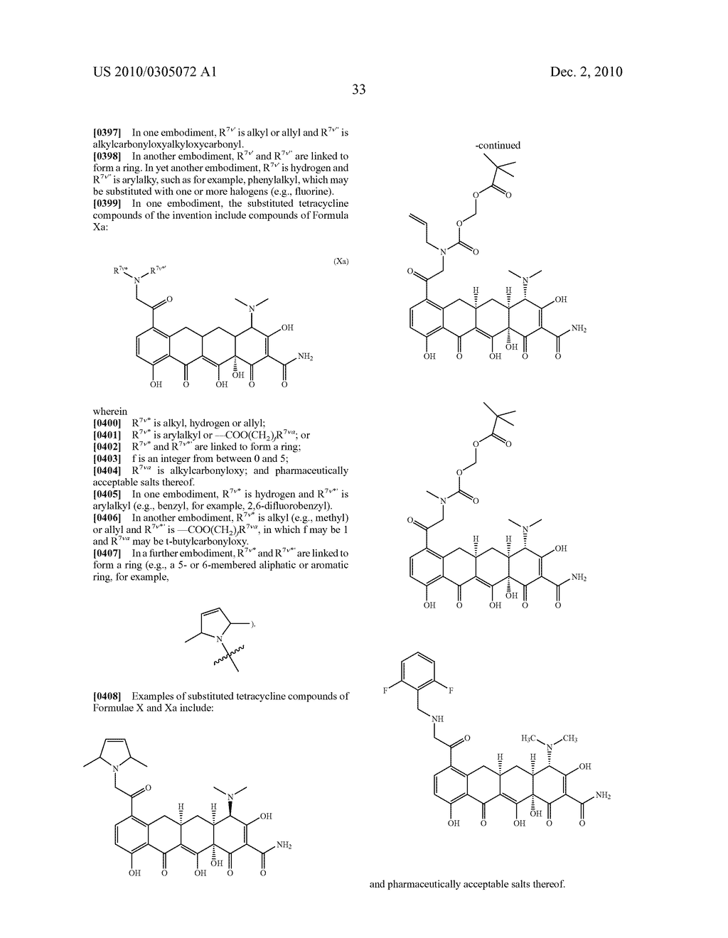 Substituted Tetracycline Compounds - diagram, schematic, and image 35