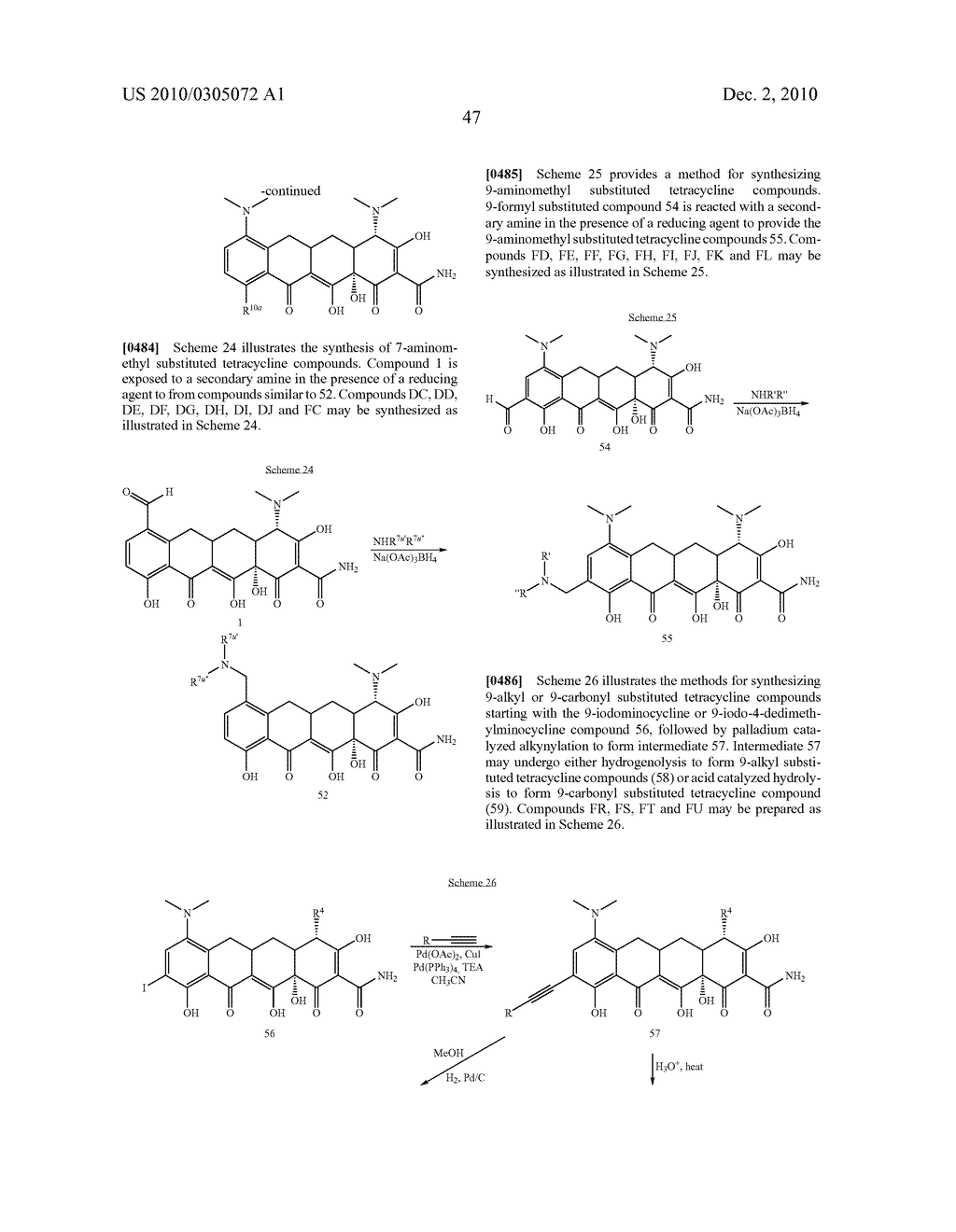 Substituted Tetracycline Compounds - diagram, schematic, and image 49