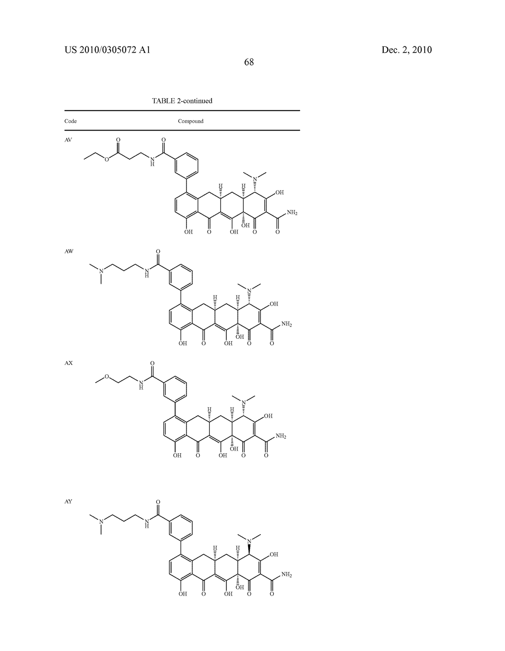 Substituted Tetracycline Compounds - diagram, schematic, and image 70