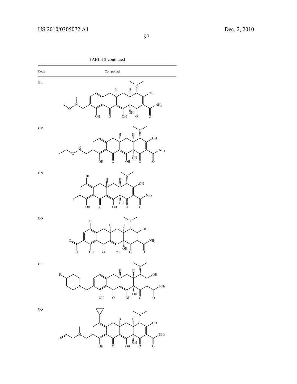 Substituted Tetracycline Compounds - diagram, schematic, and image 99