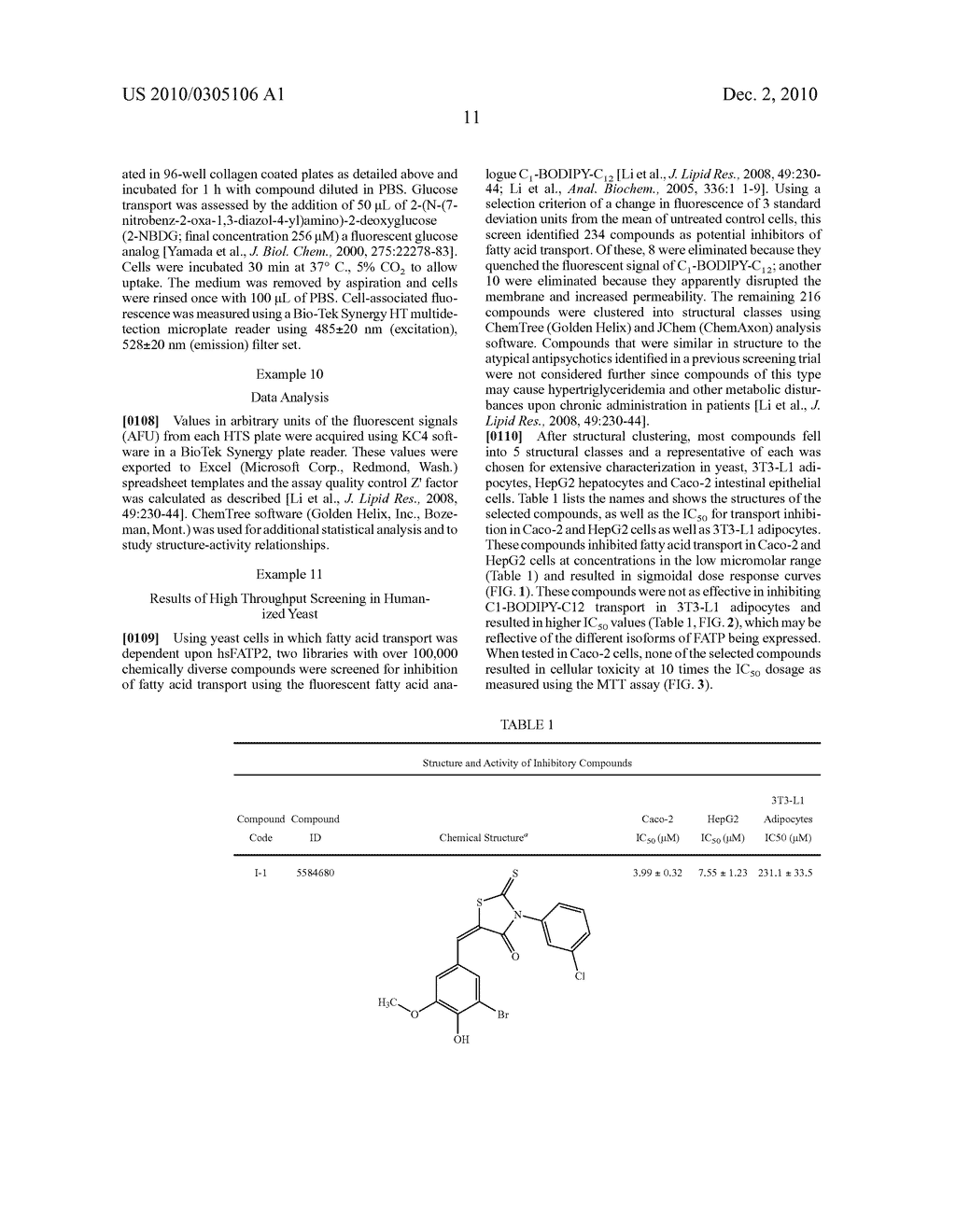 INHIBITORS OF FATTY ACID UPTAKE AND METHODS OF USE - diagram, schematic, and image 19
