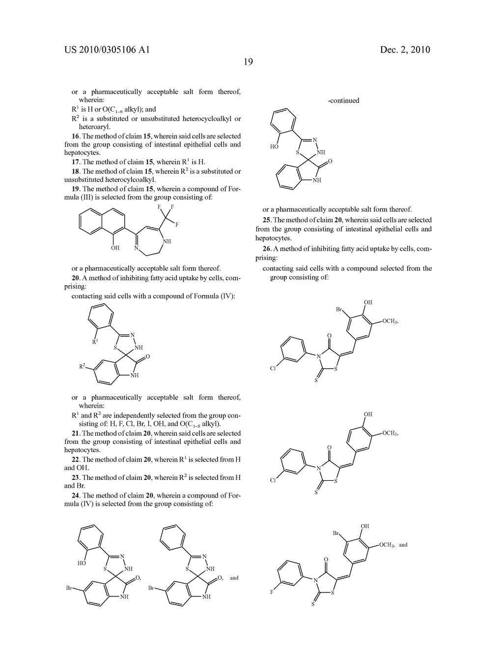 INHIBITORS OF FATTY ACID UPTAKE AND METHODS OF USE - diagram, schematic, and image 27