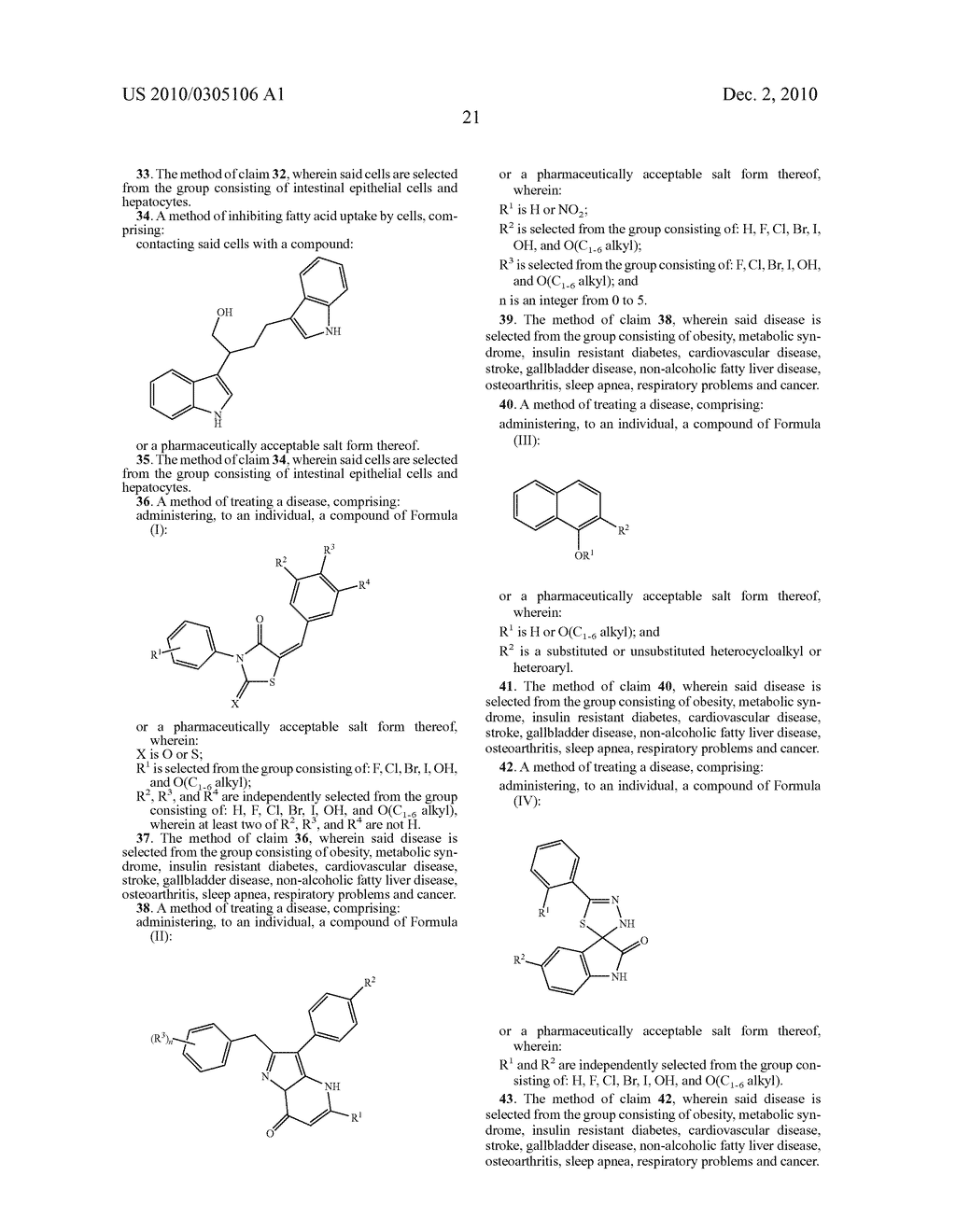 INHIBITORS OF FATTY ACID UPTAKE AND METHODS OF USE - diagram, schematic, and image 29