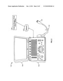 APPARATUS AND METHOD FOR INDICATING ULTRASOUND PROBE ORIENTATION AND ACTIVATION STATUS diagram and image