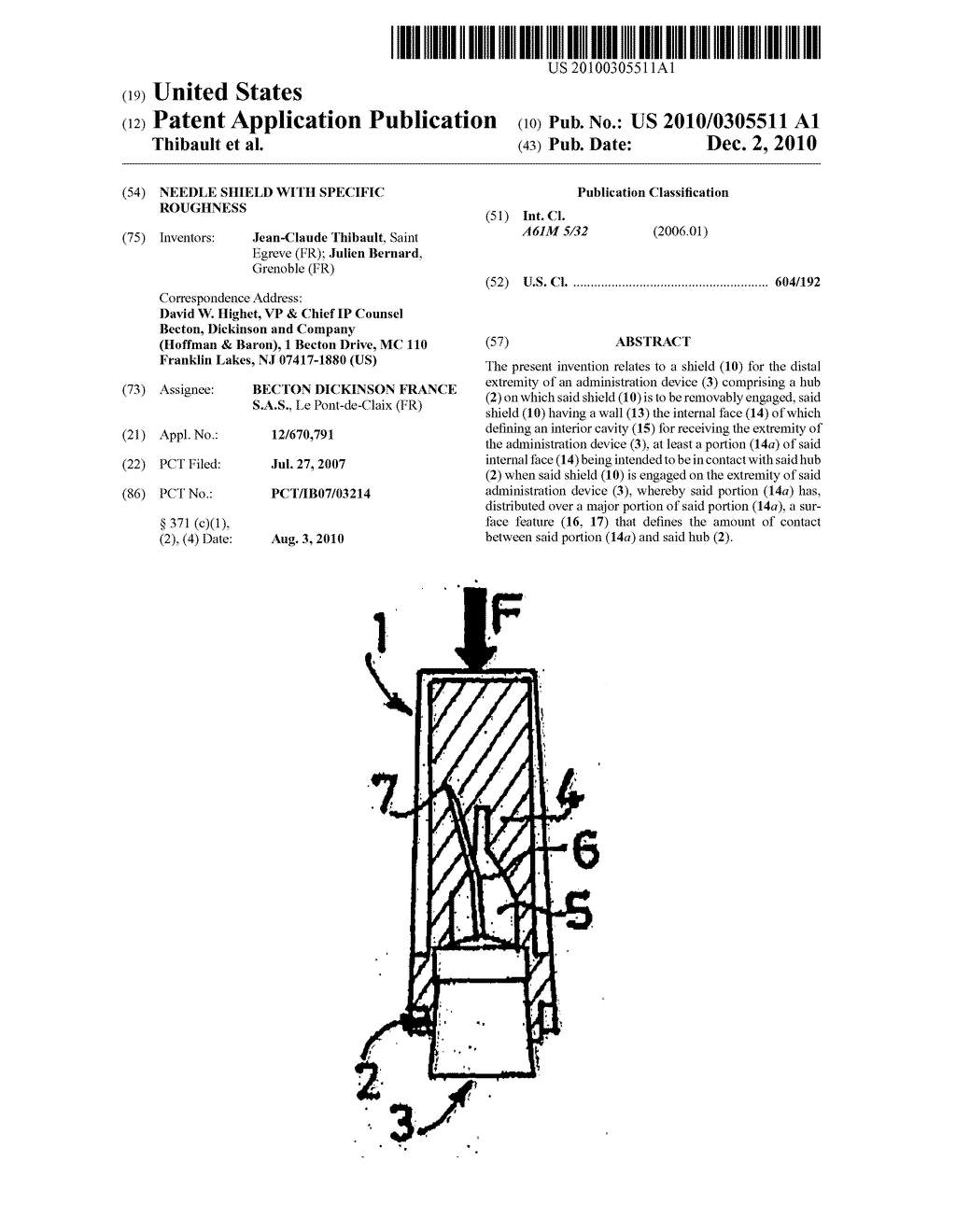 NEEDLE SHIELD WITH SPECIFIC ROUGHNESS - diagram, schematic, and image 01