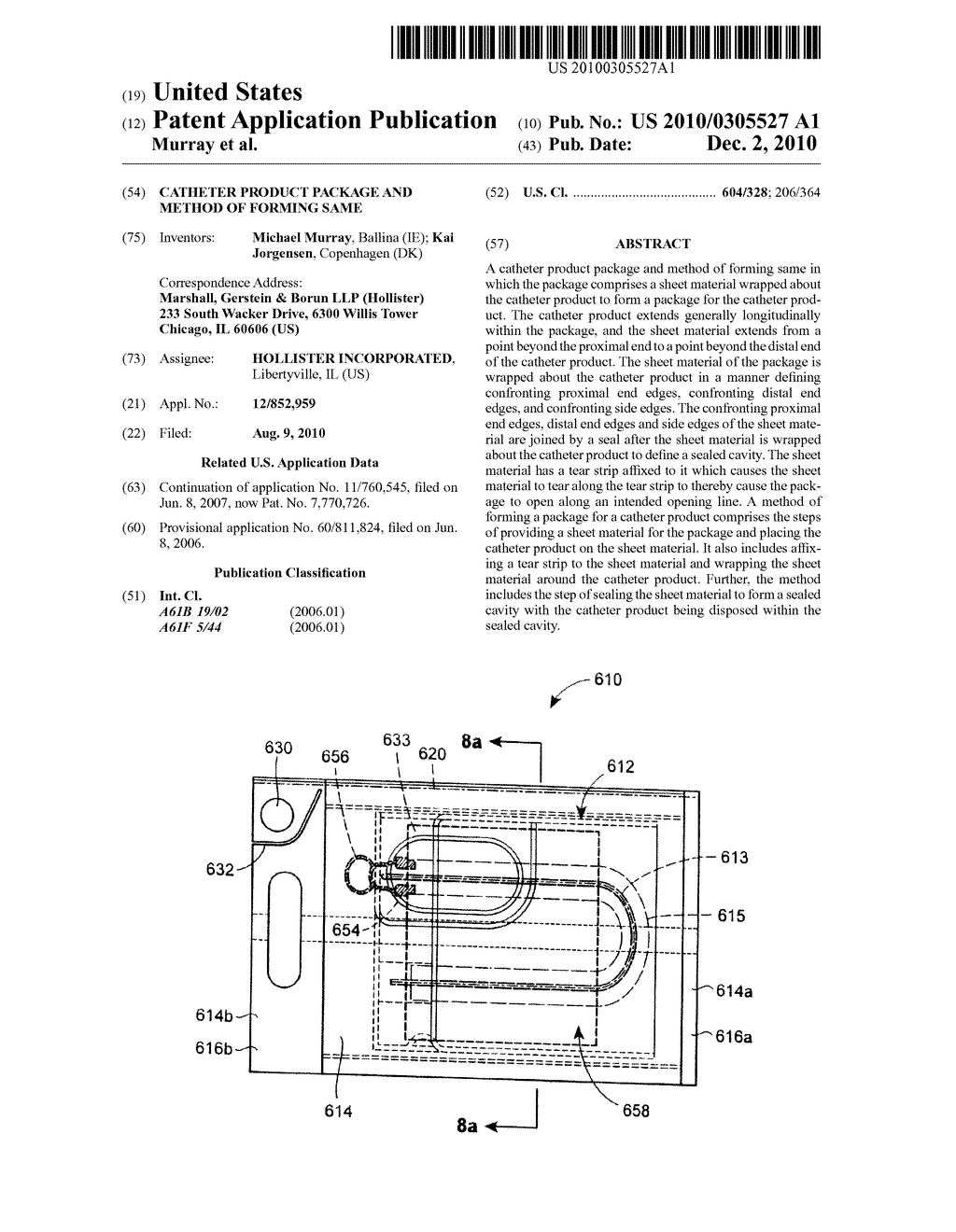 CATHETER PRODUCT PACKAGE AND METHOD OF FORMING SAME - diagram, schematic, and image 01