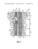 Better Fitting Diaper Or Pant With Absorbent Particulate Polymer Material And Preformed Crotch diagram and image