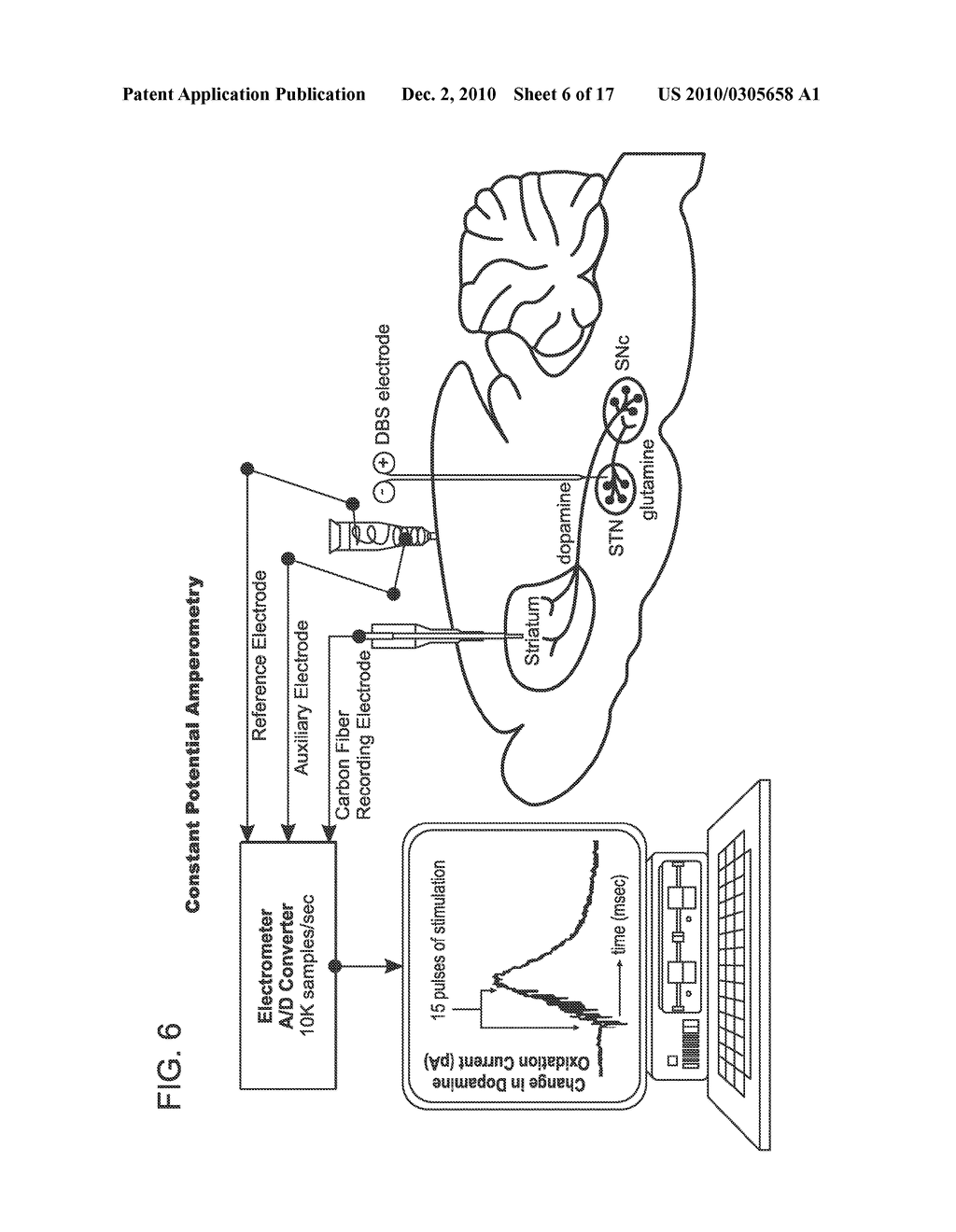 APPARATUS AND METHOD FOR MODULATING NEUROCHEMICAL LEVELS IN THE BRAIN - diagram, schematic, and image 07