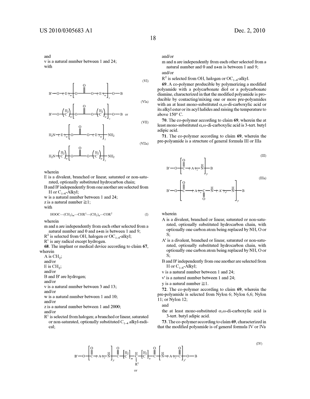 MEDICAL DEVICES COMPRISING A CO-POLYMER OF A MODIFIED POLYAMIDE AND A POLYCARBONATE - diagram, schematic, and image 19