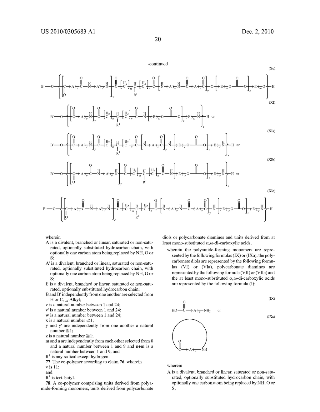 MEDICAL DEVICES COMPRISING A CO-POLYMER OF A MODIFIED POLYAMIDE AND A POLYCARBONATE - diagram, schematic, and image 21