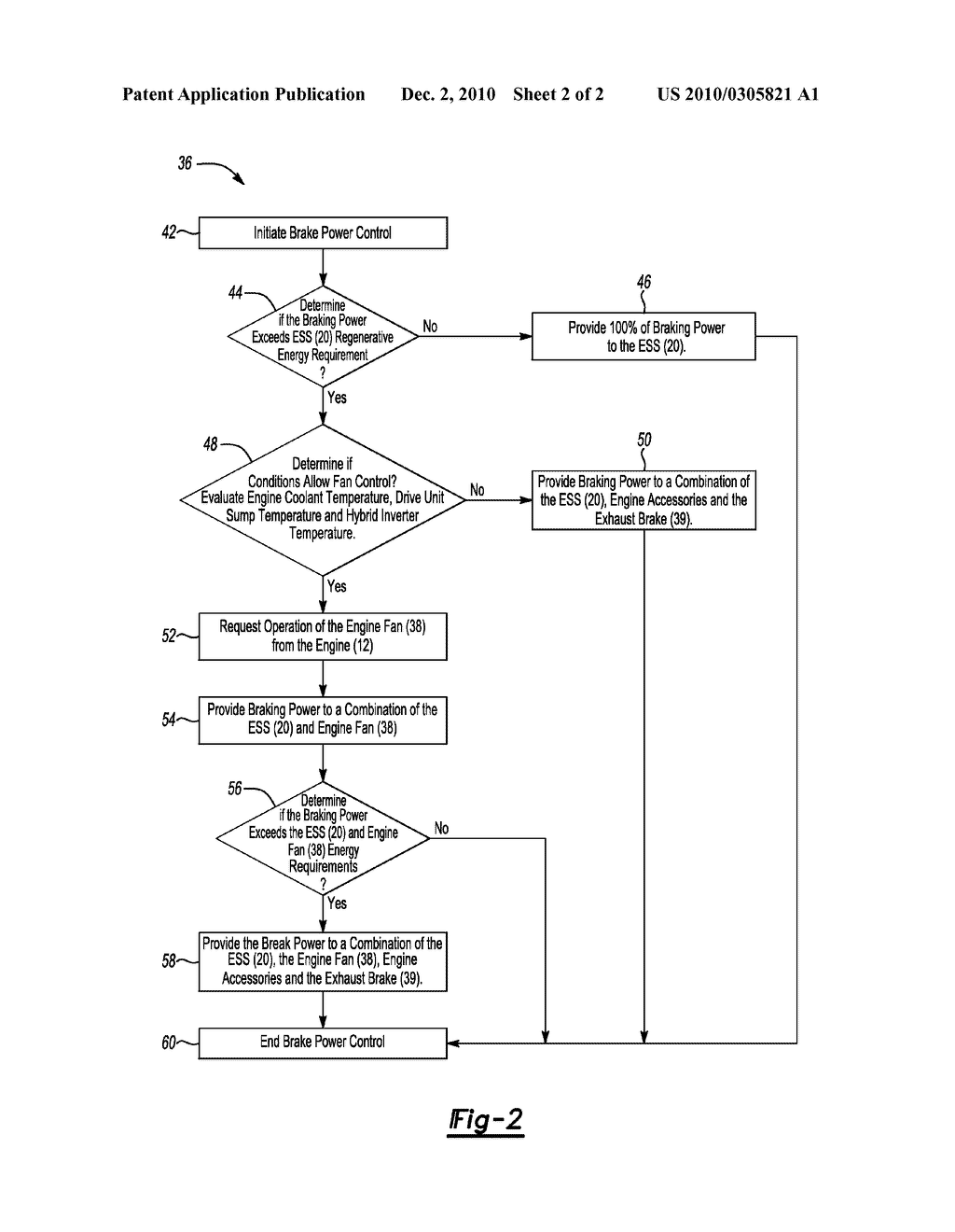 Method of Controlling Brake Power for a Vehicle with an Electrically Variable Transmission - diagram, schematic, and image 03