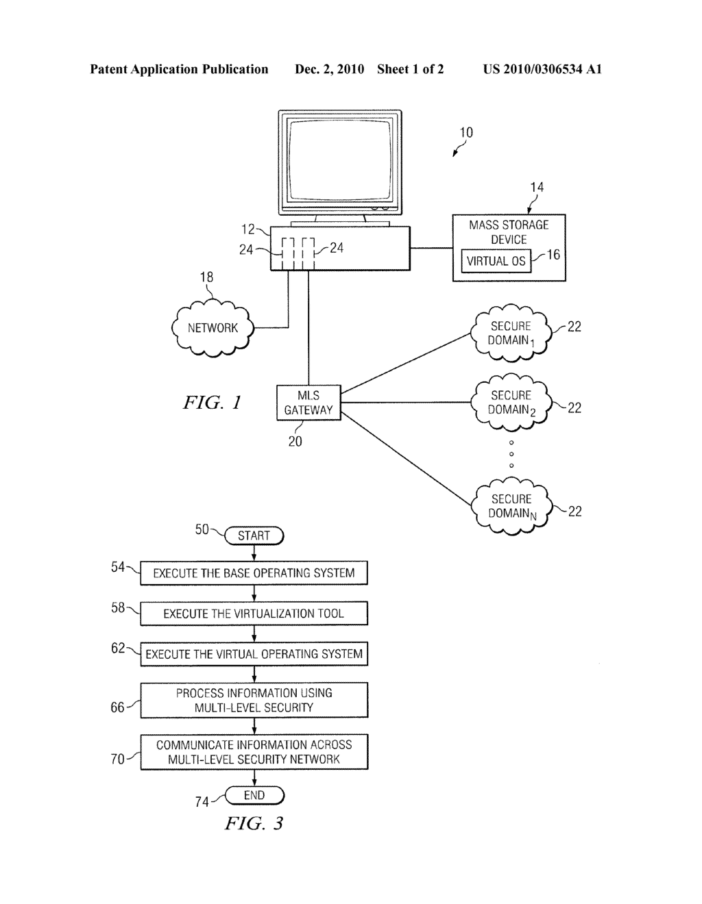 ENABLING MULTI-LEVEL SECURITY IN A SINGLE-LEVEL SECURITY COMPUTING SYSTEM - diagram, schematic, and image 02