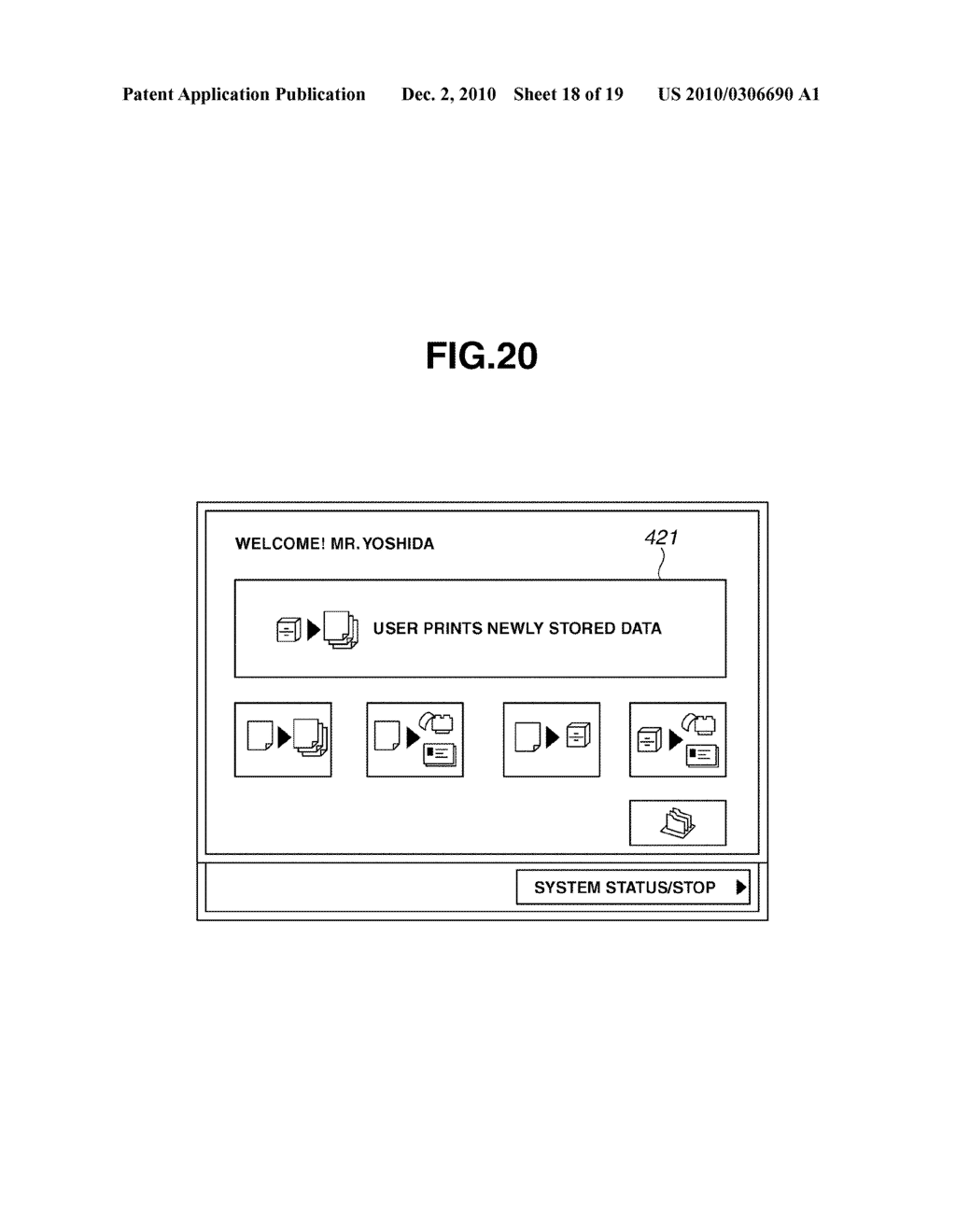 METHOD FOR DISPLAYING USER INTERFACE IN ACCORDANCE WITH USER'S INTENTION - diagram, schematic, and image 19