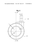 Hubless Caster Technology diagram and image