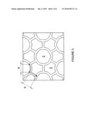 GAS FILTRATION STRUCTURE WITH CONCAVE OR CONVEX HEXAGONAL CHANNELS diagram and image