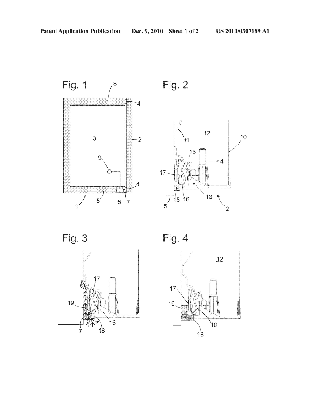 REFRIGERATION DEVICE COMPRISING A DOOR-OPENING AID - diagram, schematic, and image 02