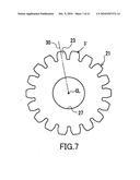 Worm Wheel, Method of Producing Injeciton-Molding Die for Worm Wheel, and Method of Producing Worm Wheel diagram and image