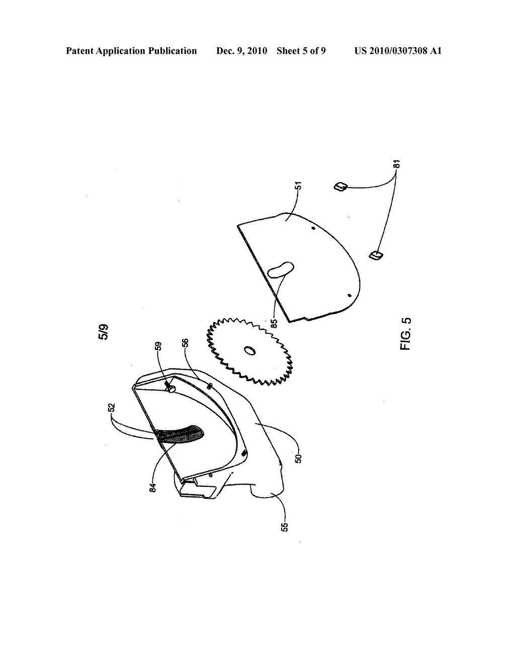 BLADE ENCLOSURE FOR A TABLE SAW - diagram, schematic, and image 06