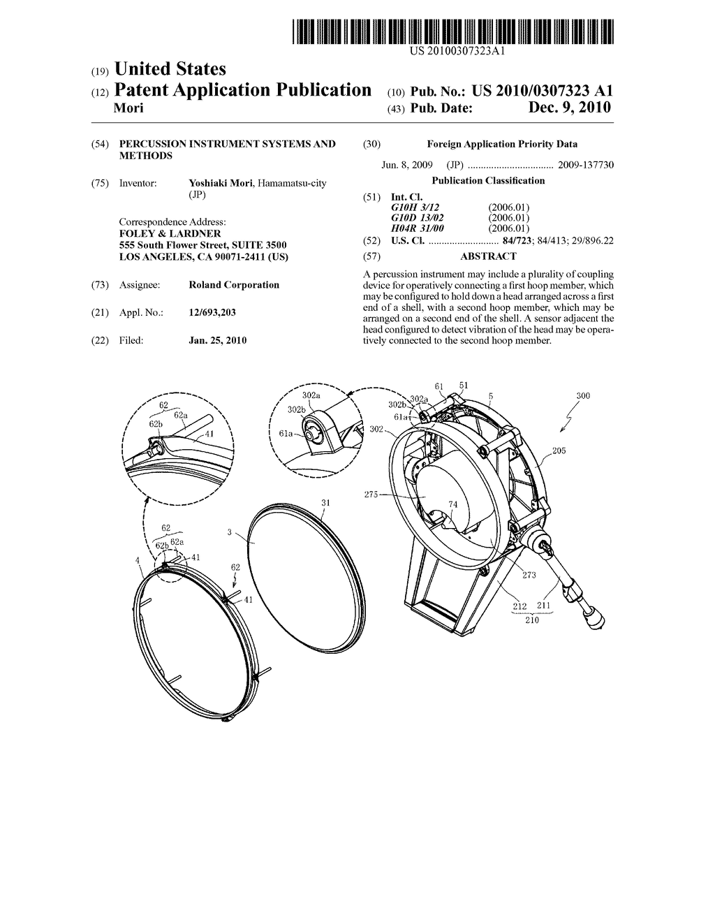 PERCUSSION INSTRUMENT SYSTEMS AND METHODS - diagram, schematic, and image 01