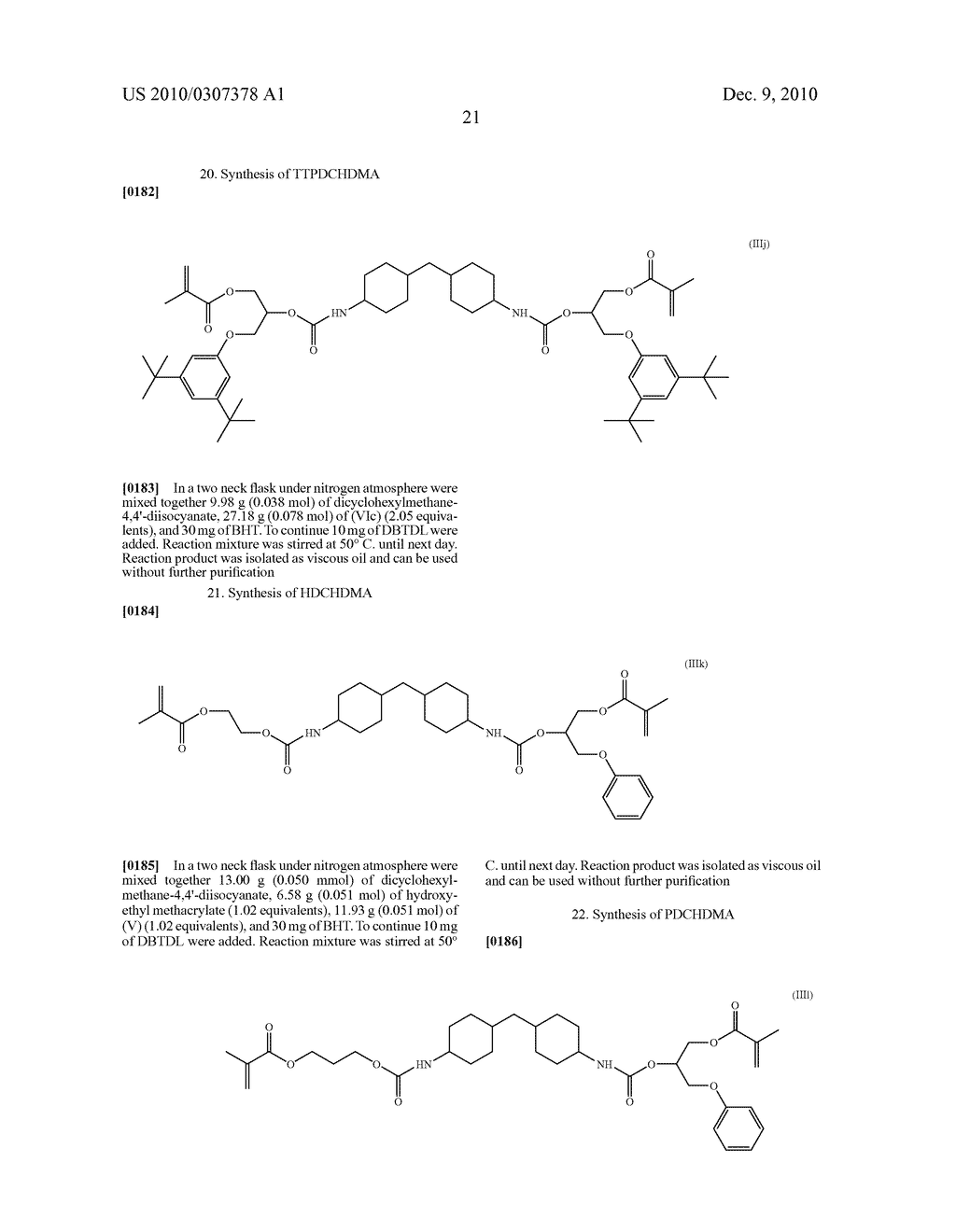 CARBAMATE-METHACRYLATE MONOMERS AND THEIR USE IN DENTAL APPLICATIONS - diagram, schematic, and image 33