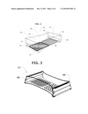 Portable Computer Table With Clear Reading and Writing Surface diagram and image