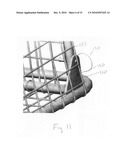 Collapsible, self-supporting pet enclosure diagram and image