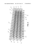 Radius belt with improved stiffness diagram and image