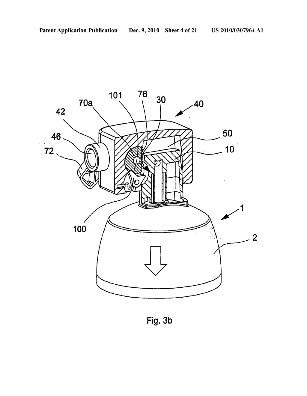 DEVICE FOR THE TREATMENT OF WATER, IN PARTICULAR A FILTER DEVICE, AND CARTRIDGE - diagram, schematic, and image 05