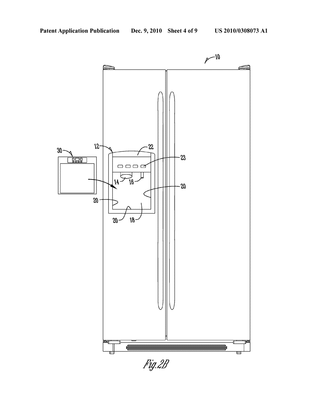 APPARATUS, METHOD AND SYSTEM FOR A DISPENSING SYSTEM OF A REFRIGERATED APPLIANCE - diagram, schematic, and image 05