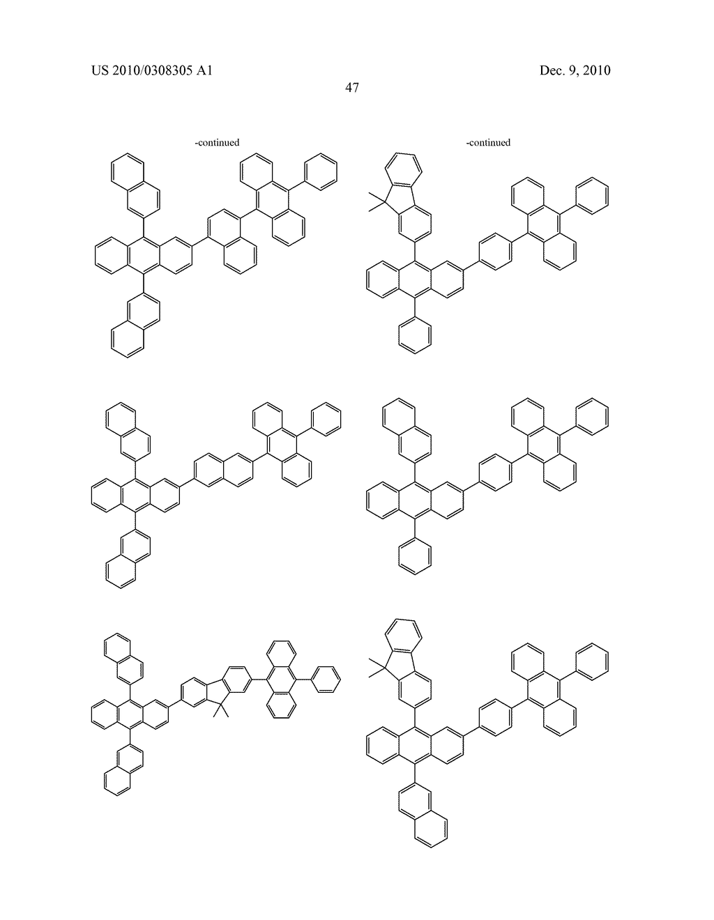 ORGANIC LUMINESCENT MATERIAL AND ORGANIC LIGHT EMITTING DEVICE USING THE SAME - diagram, schematic, and image 49