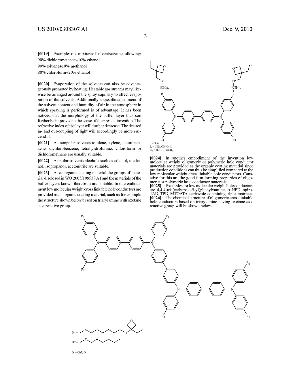 METHOD FOR PRODUCTION OF AN ORGANIC LIGHT EMITTING DIODE OR OF AN ORGANIC SOLAR CELL AND ORGANIC LIGHT EMITTING DIODES OR SOLAR CELLS PRODUCED THEREWITH - diagram, schematic, and image 06