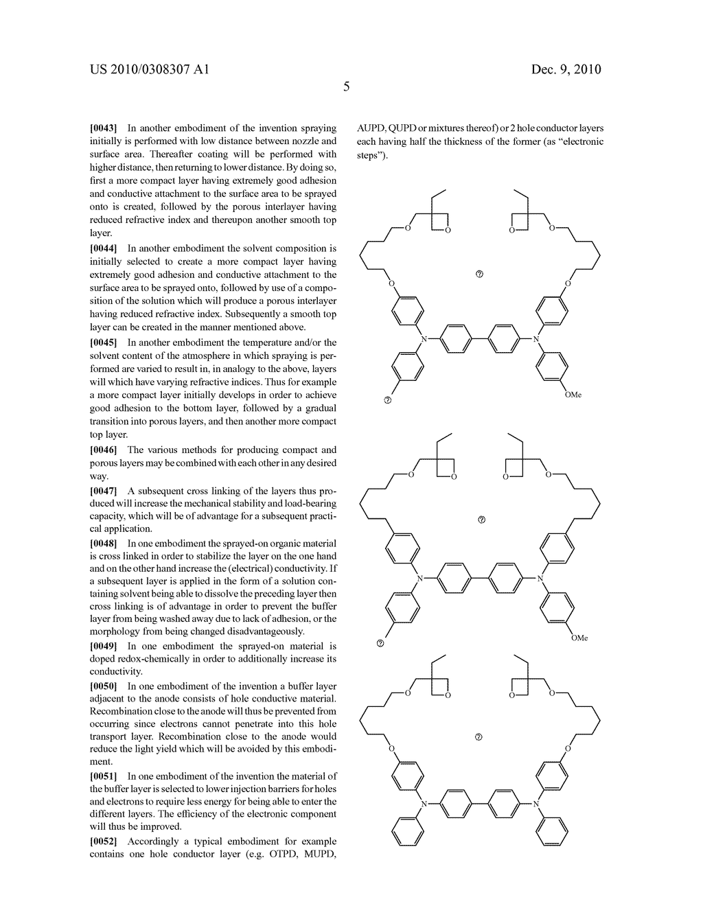 METHOD FOR PRODUCTION OF AN ORGANIC LIGHT EMITTING DIODE OR OF AN ORGANIC SOLAR CELL AND ORGANIC LIGHT EMITTING DIODES OR SOLAR CELLS PRODUCED THEREWITH - diagram, schematic, and image 08