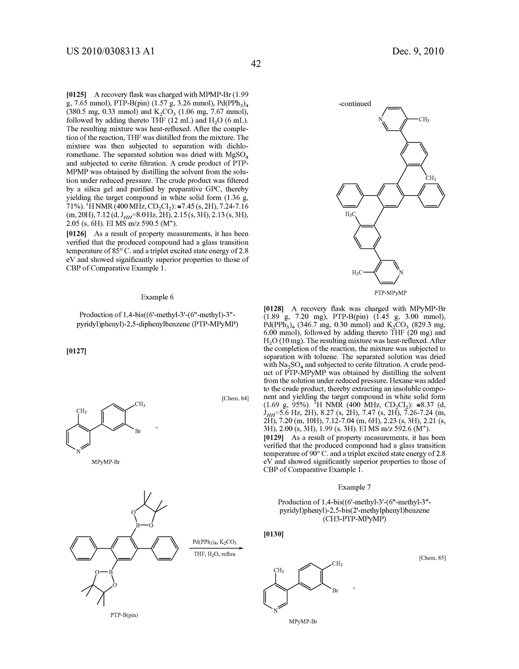 Organic Material Containing Oligophenylene Skeleton and Light-Emitting Device Using the Same - diagram, schematic, and image 44