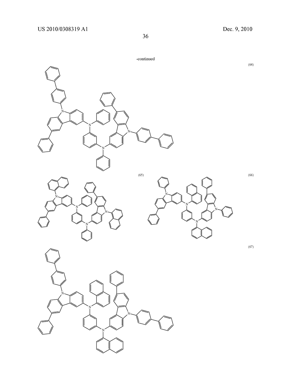 AROMATIC AMINE COMPOUND, AND LIGHT EMITTING ELEMENT, LIGHT EMITTING DEVICE, AND ELECTRONIC DEVICE USING AROMATIC AMINE COMPOUND - diagram, schematic, and image 74