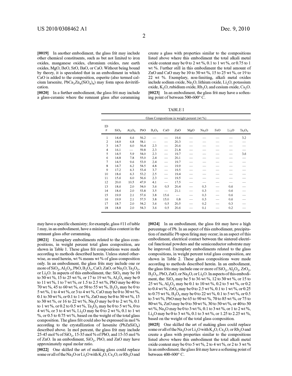 GLASS COMPOSITIONS USED IN CONDUCTORS FOR PHOTOVOLTAIC CELLS - diagram, schematic, and image 03