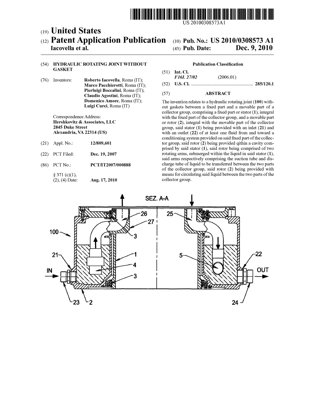 HYDRAULIC ROTATING JOINT WITHOUT GASKET - diagram, schematic, and image 01