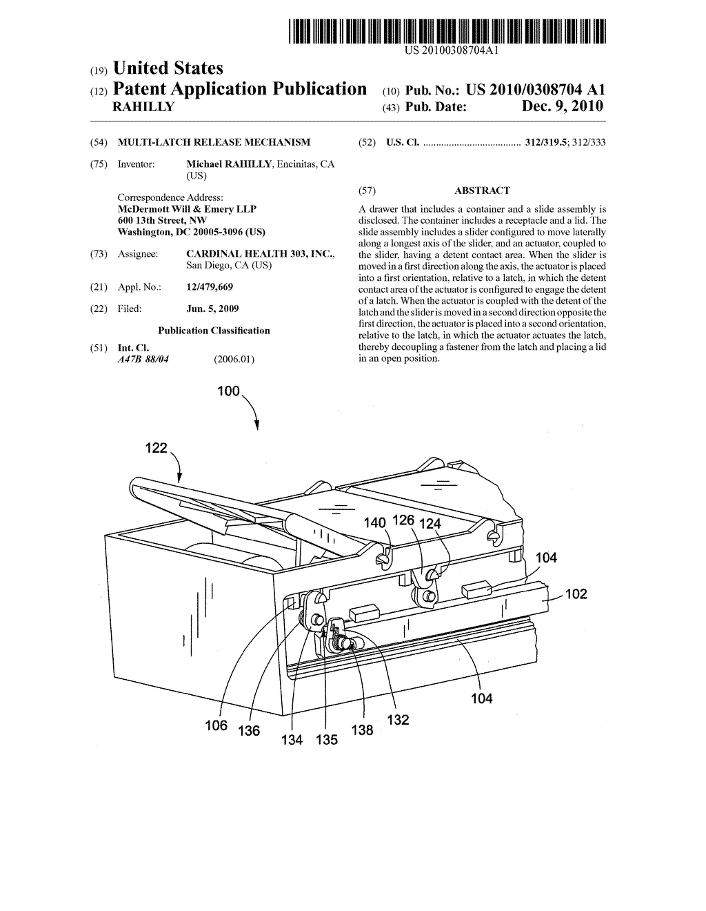 MULTI-LATCH RELEASE MECHANISM - diagram, schematic, and image 01