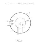 BRIGHTNESS IMPROVING STRUCTURE OF LIGHT-EMITTING MODULE WITH AN OPTICAL FILM SURFACE LAYER diagram and image