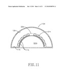 BRIGHTNESS IMPROVING STRUCTURE OF LIGHT-EMITTING MODULE WITH AN OPTICAL FILM SURFACE LAYER diagram and image