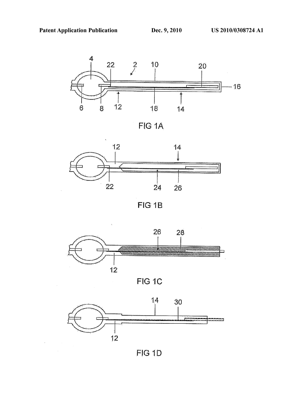 METHOD FOR THE PRODUCTION OF A SEALING REGION AND DISCHARGE LAMP PRODUCED BY SAID METHOD - diagram, schematic, and image 02