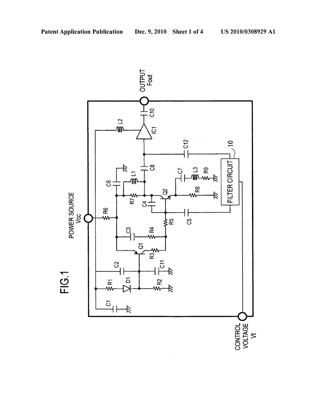 Low-noise voltage-controlled oscillating circuit - diagram, schematic, and image 02