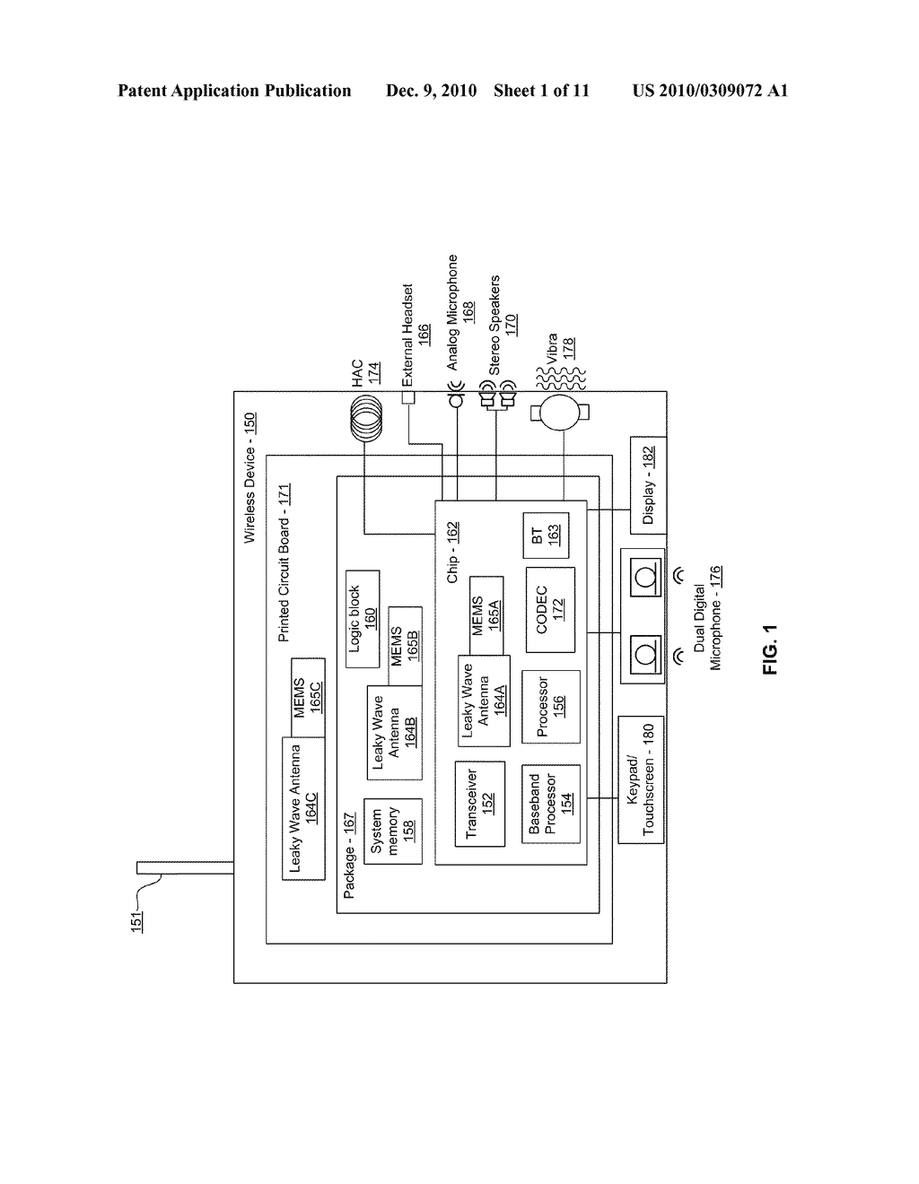 METHOD AND SYSTEM FOR CONFIGURING A LEAKY WAVE ANTENNA UTILIZING MICRO-ELECTRO MECHANICAL SYSTEMS - diagram, schematic, and image 02