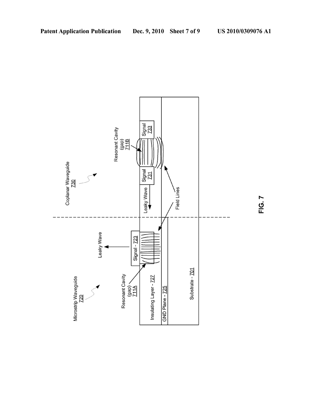 METHOD AND SYSTEM FOR COMMUNICATING VIA LEAKY WAVE ANTENNAS ON HIGH RESISTIVITY SUBSTRATES - diagram, schematic, and image 08